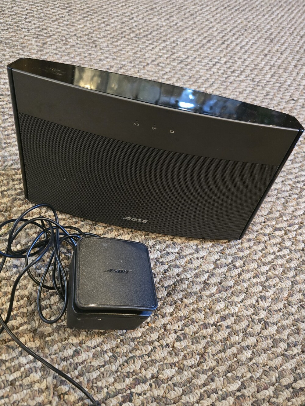 Bose Black Portable Speaker with Power Adapter
